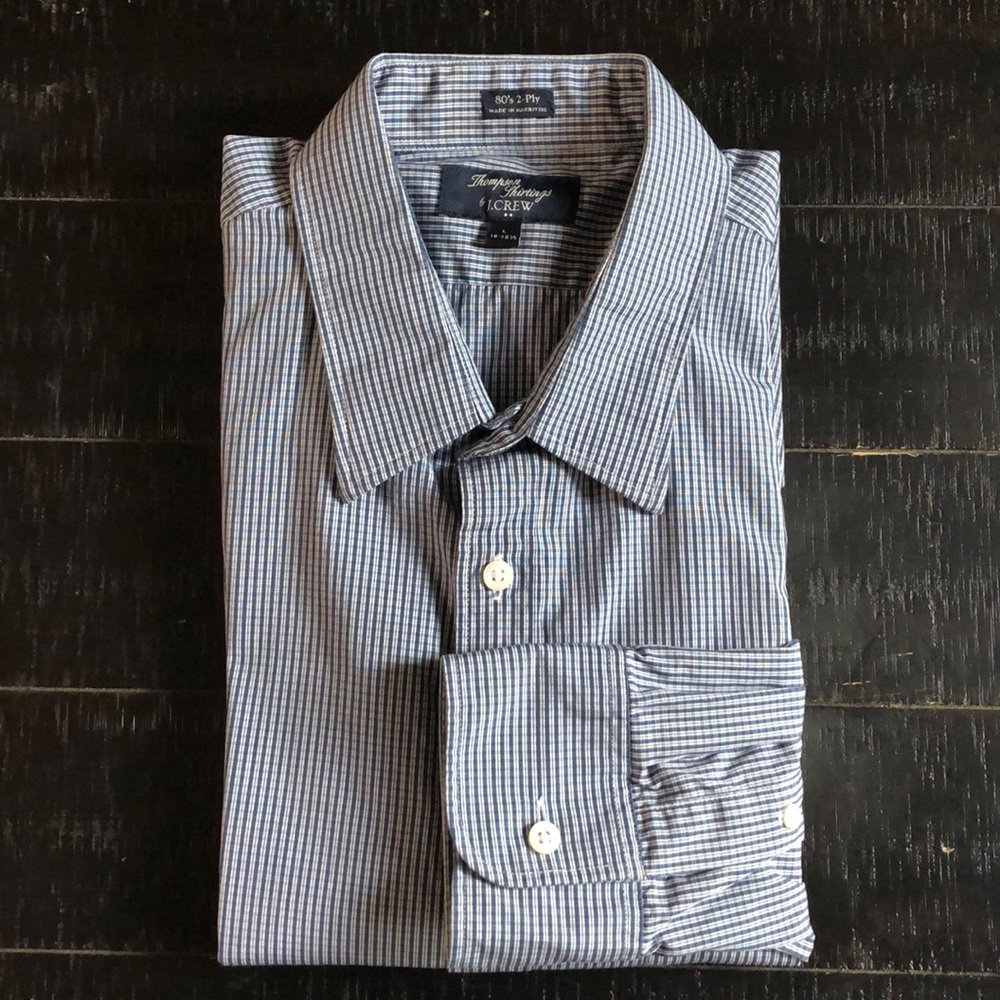 Men’s dress shirt by Thompson Shirtings (J. Crew)